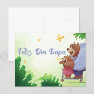 Carte Postale Joyeuse Fête Papa - Fête des Pères Espagnole
