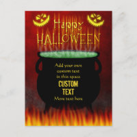 Joyeuse Halloween sorcières Cauldron Fire Custom