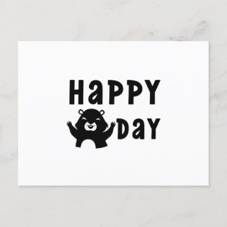 Carte Postale Joyeuse journée de la marmotte