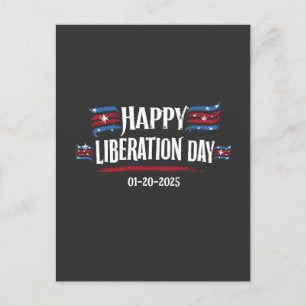 Carte Postale Joyeuse Journée de libération 2025 Trump America