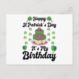 Carte Postale Joyeuse Saint-Patrick C'est mon anniversaire 