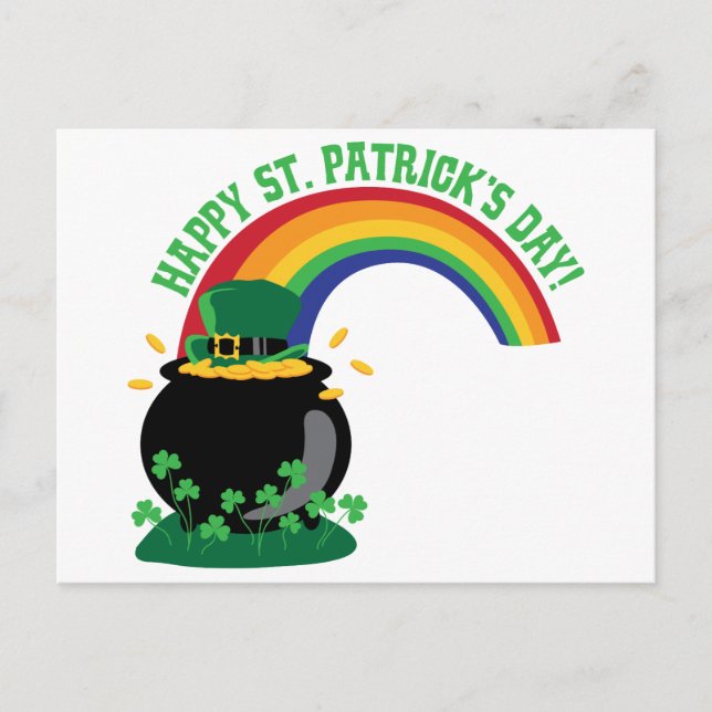 Carte Postale Joyeuse Saint-Patricks Day (Devant)