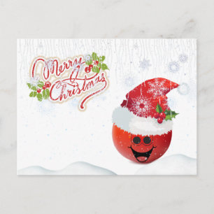 Carte postale Joyeuse Tomate de Noël