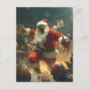 Carte postale Joyeuse Zombie Christmas