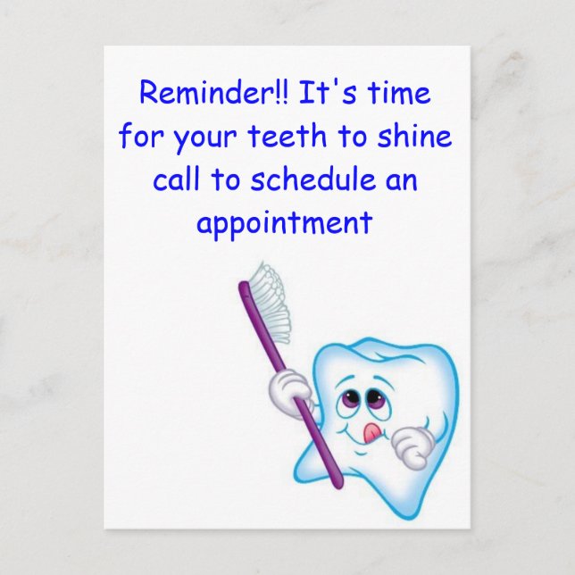 Carte Postale Joyeuses dents (Devant)