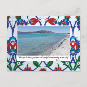 Carte Postale Joyeuses Fêtes avec souvenirs et citations de Rumi