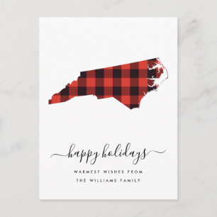 Carte Postale Joyeuses fêtes Caroline du Nord Chaude