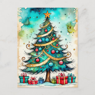 Carte Postale Joyeuses Fêtes - Joyeux Noël à tous