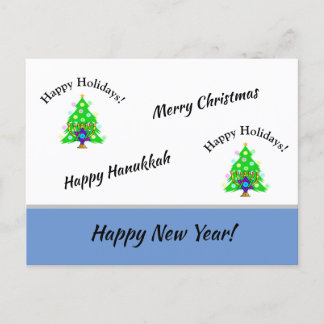 Carte Postale Joyeuses fêtes Nouvel An