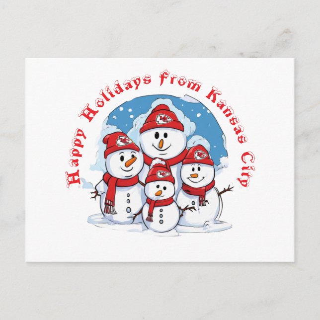 Carte Postale Joyeuses Vacances De Kansas City (Devant)