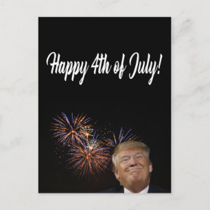 Carte Postale Joyeux 4 juillet de Donald Trump