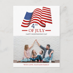Carte Postale Joyeux 4 juillet fête de l'indépendance photo de l