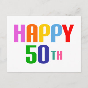 Carte Postale Joyeux 50e