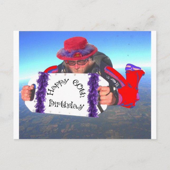 Carte Postale Joyeux 60e Anniversaire (Devant)