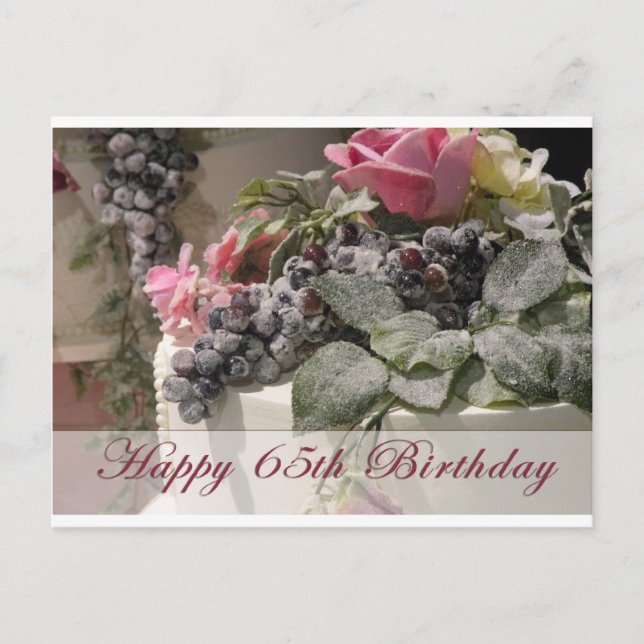 Carte Postale Joyeux 65e anniversaire (Devant)