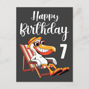 Carte Postale Joyeux 7ème anniversaire