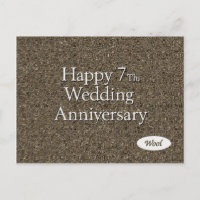 Joyeux 7ème. Laine de l'anniversaire du mariage