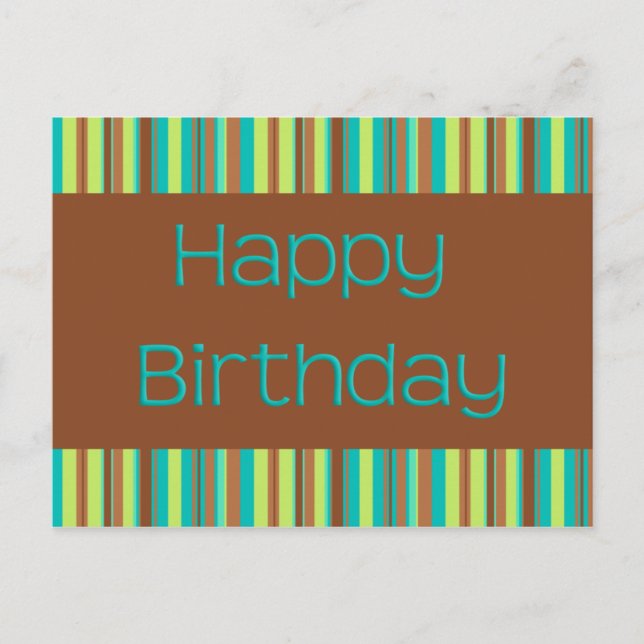 Carte Postale Joyeux anniversaire (Devant)