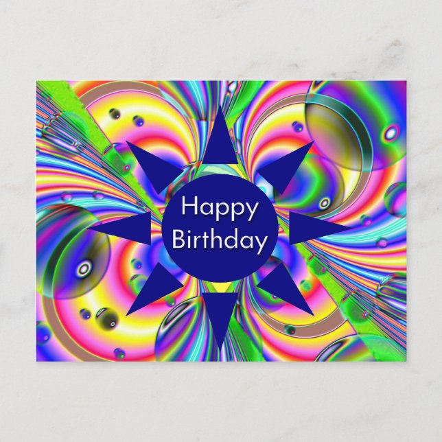 Carte Postale Joyeux anniversaire (Devant)