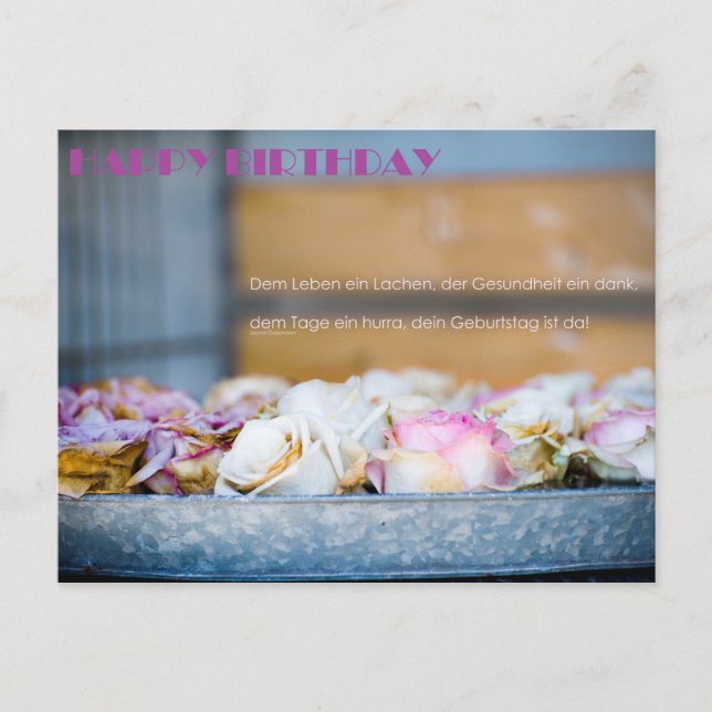 Carte Postale Joyeux Anniversaire (Devant)