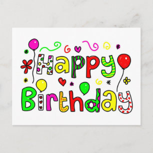 Carte Postale Joyeux anniversaire