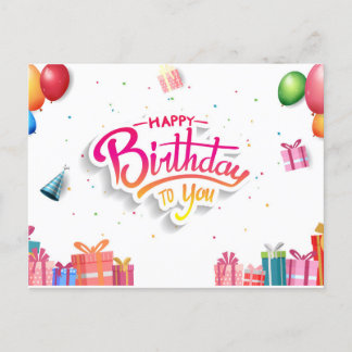 Carte Postale Joyeux Anniversaire