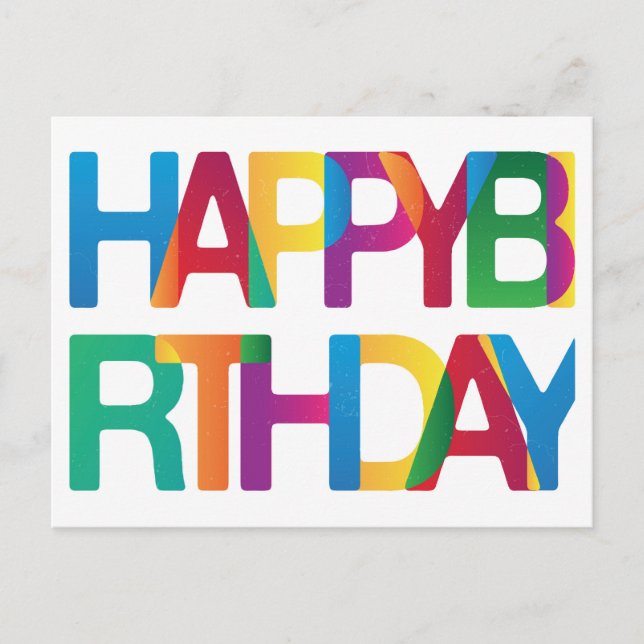 Carte Postale Joyeux anniversaire (Devant)