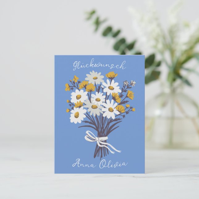 Carte Postale Joyeux anniversaire (Debout devant)