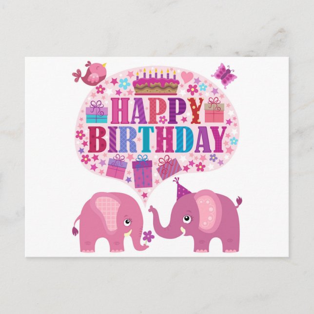 Carte Postale Joyeux anniversaire (Devant)