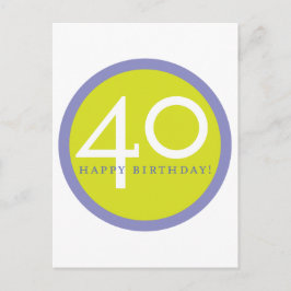 Carte Postale Joyeux anniversaire, 40 ans !