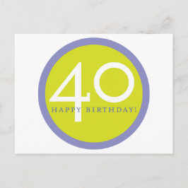 Carte Postale Joyeux anniversaire, 40 ans !