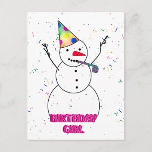 Carte Postale Joyeux anniversaire à la fille d'anniversaire!
