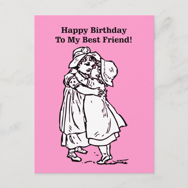 Carte Postale Joyeux anniversaire à mon meilleur ami ! (Devant)