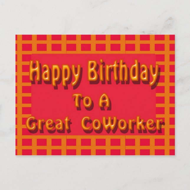 Carte Postale Joyeux anniversaire à un grand collaborateur (Devant)