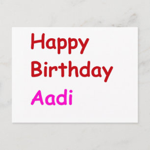Carte Postale Joyeux anniversaire Aadi