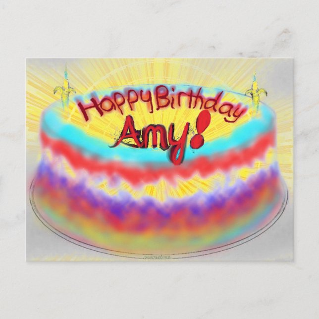 Carte Postale Joyeux Anniversaire Amy ! (Devant)