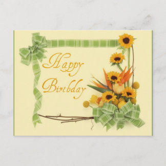 Carte Postale Joyeux anniversaire avec des rubans