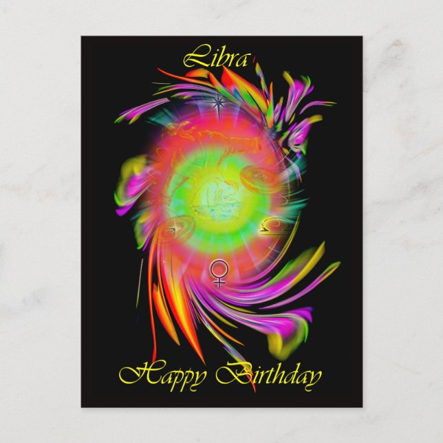 Carte Postale Joyeux Anniversaire  Balance (Devant)