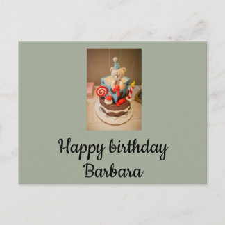 Carte Postale Joyeux anniversaire Barbara