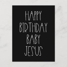 Carte Postale Joyeux anniversaire Bébé Jésus drôle Noël