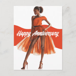 Carte Postale Joyeux Anniversaire Belle. Sœur Mélanine Noire.