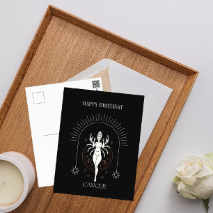 Carte Postale Joyeux Anniversaire Cancer Mystique Horoscope Zodi