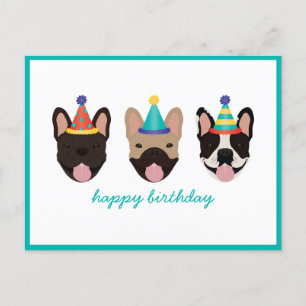 Carte Postale Joyeux anniversaire Casquettes français de la Fête