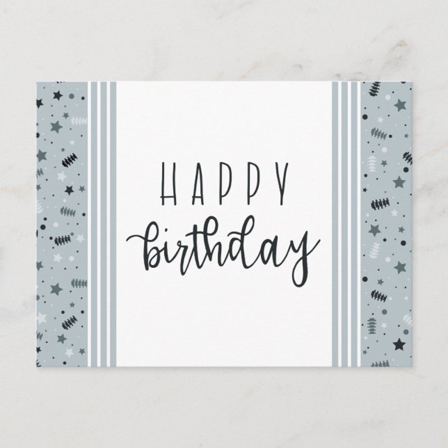 Carte Postale Joyeux anniversaire, Chiropratique (Devant)