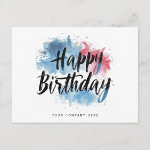 Carte Postale Joyeux anniversaire d'affaires