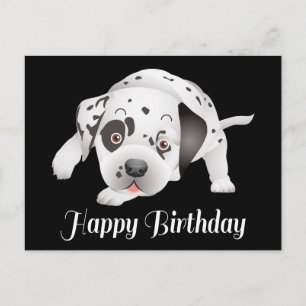Carte Postale Joyeux anniversaire Dalmatien Amoureux des chiens 