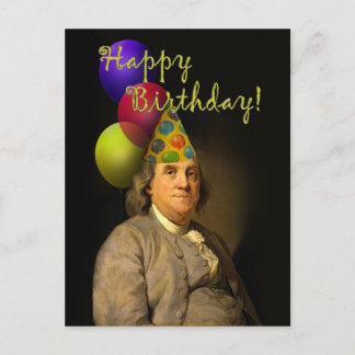 Carte Postale Joyeux Anniversaire De Ben Franklin