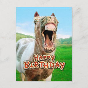 Carte Postale Joyeux anniversaire de la Happy horse