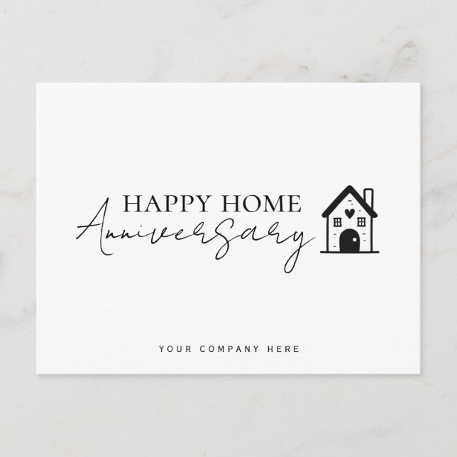 Carte Postale Joyeux anniversaire de l'immobilier professionnel (Devant)