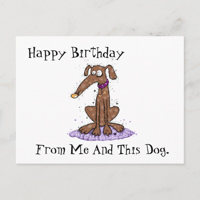 Carte Postale Joyeux Anniversaire De Ma Part (Devant)